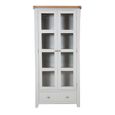 Melbourne French Grey Painted 2 Door 1 Drawer Display Cabinet thumbnail 2