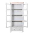 Melbourne French Grey Painted 2 Door 1 Drawer Display Cabinet thumbnail 3