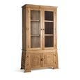 Sumbawa Natural Teak Wood 2 Door Display Cabinet thumbnail 2