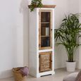 Alfie White Mango Wood 1 Door Display Cabinet thumbnail