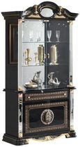 Betty Display Cabinet - 4 Door - Black Italian