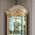 Aida Corner Display Cabinet - Ivory