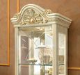 Leonardo Vitrine - 1 Door - Ivory Gloss and Gold