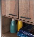 Industrial Storage Cabinet - Tall - Rustic Oak Effect