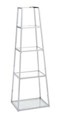 Logan Display Unit - Ladder - Glass and Chrome