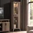 Matera Italian Wood Grain Gloss 1 Door RHF Vitrine thumbnail