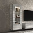 Mia Display Cabinet - 1 Door LHF - Grey