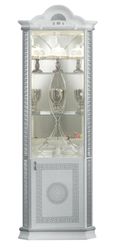 New Venus Corner Display Cabinet - 2 Door - White Italian