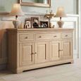 Cromwell Oak Sideboard - 4 Door - 3 Drawer - 162.4cm - Large