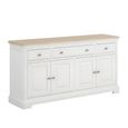Cromwell Sideboard - 4 Door - 3 Drawer - 162.4cm - Large - Grey Painted