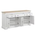 Cromwell Sideboard - 4 Door - 3 Drawer - 162.4cm - Large - Grey Painted