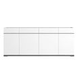 Modern Mara White 195cm 4 Door Large Buffet Sideboard thumbnail 3