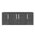 Sarah Day Grey Birch 202cm 4 Door Buffet Sideboard - Assembled thumbnail 2
