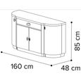 Armonia Italian Silver Birch 4 Door 1 Drawer Large Buffet Sideboard thumbnail 4
