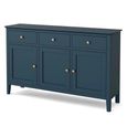 Harrogate Medium Sideboard - 130cm - 3 Door - Blue