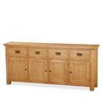 Salisbury Premium Extra Large Sideboard - 4 Door - Oak - 191cm