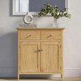 Selene Oak 75cm Compact 2 Door Sideboard