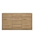 Shetland Sideboard - 2 Door - 6 Drawer - Medium - Oak