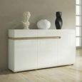 Clearance - Chelsea Sideboard - 3 Door 2 Drawer - Large - White High Gloss - A534