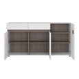 Clearance - Chelsea Sideboard - 3 Door 2 Drawer - Large - White High Gloss - A534