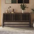 Abigail Ahern Batten Sideboard - 3 Door - Wide - Zebrano Veneer