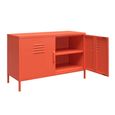 Novogratz Cache Accent Sideboard - Orange Locker - 2 Doors - 4012813COMNUK