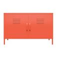 Novogratz Cache Accent Sideboard - Orange Locker - 2 Doors - 4012813COMNUK