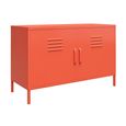 Novogratz Cache Accent Sideboard - Orange Locker - 2 Doors - 4012813COMNUK