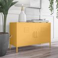 Novogratz Cache Accent Sideboard - Yellow Locker - 2 Doors - 4012814COMNUK