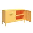 Novogratz Cache Accent Sideboard - Yellow Locker - 2 Doors - 4012814COMNUK