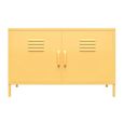 Novogratz Cache Accent Sideboard - Yellow Locker - 2 Doors - 4012814COMNUK
