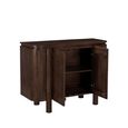 Salano Curved Sideboard - 2 Door - Small - Chestnut - Mango Wood