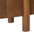 Salano Curved Sideboard - 4 Door - Large - Brown - Mango Wood