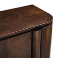 Salano Curved Sideboard - 4 Door - Large - Chestnut - Mango Wood