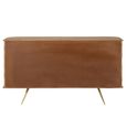 Curved Buffet Sideboard - 3 Door - Medium - Waved Desgin - Natural Wood
