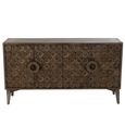 Buffet Sideboard - 4 Door - Medium - Art Deco Desgin - Brown Mango Wood