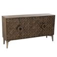 Buffet Sideboard - 4 Door - Medium - Art Deco Desgin - Brown Mango Wood