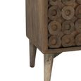 Buffet Sideboard - 4 Door - Medium - Art Deco Desgin - Brown Mango Wood