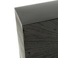 Shanil Buffet Sideboard - 3 Door - Medium - Sunburst Desgin - Black Wood and Metal