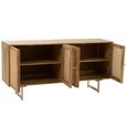 Sideboard - 4 Door - Large - Natural Rattan Mango Wood