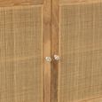 Sideboard - 4 Door - Large - Natural Rattan Mango Wood