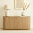 Novero Curved Sideboard - 2 Door - Large - Natural Oak