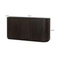 Novero Curved Sideboard - 2 Door - Large - Espresso Oak
