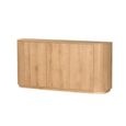 Novero Curved Sideboard - 2 Door - Large - Natural Oak