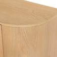 Novero Curved Sideboard - 2 Door - Large - Natural Oak