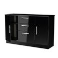 Knightsbridge Sideboard - Medium - 2 Doors - Gloss Black