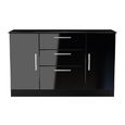 Knightsbridge Sideboard - Medium - 2 Doors - Gloss Black