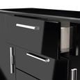 Knightsbridge Sideboard - Medium - 2 Doors - Gloss Black