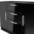 Knightsbridge Sideboard - Medium - 2 Doors - Gloss Black