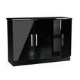 Knightsbridge Sideboard - Small - 3 Doors - Gloss Black